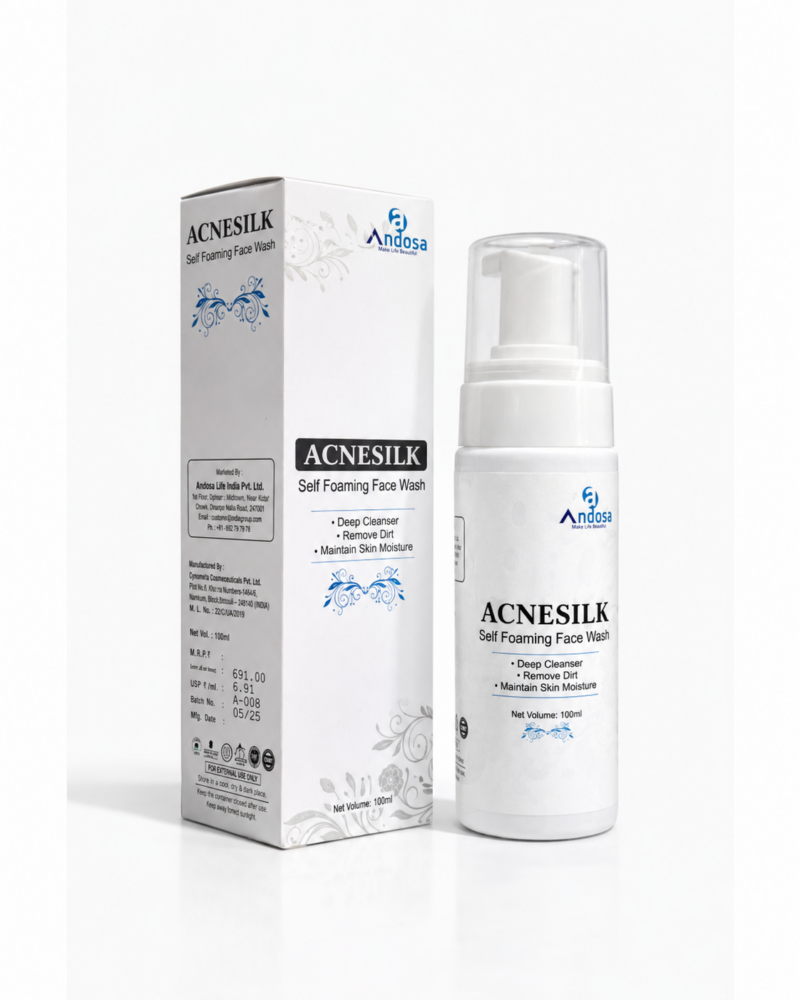 ACNESILK self foaming face wash