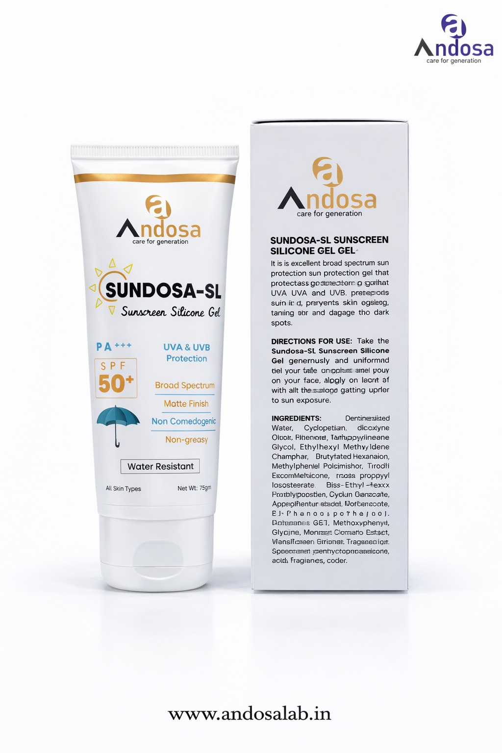 Sundosa 50SPF Sunscreen Gel - Image 3