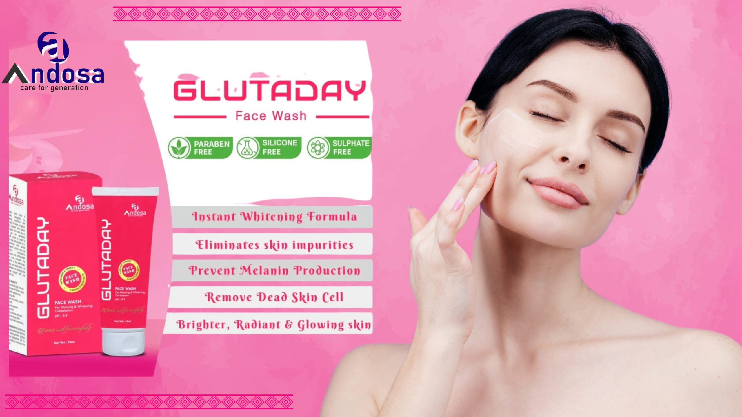 Glutaday facewash
