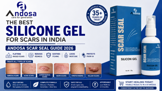 Andosa scar treatment gel banner